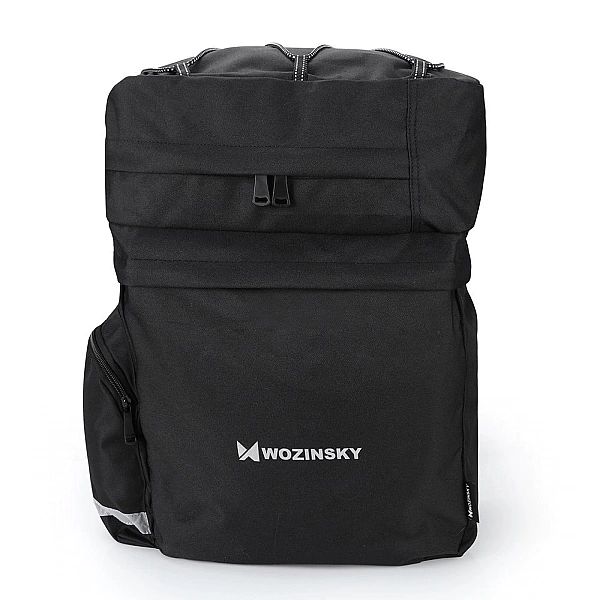 Wozinsky pojemna torba rowerowa 60 L na bagażnik (pokrowiec przeciwdes