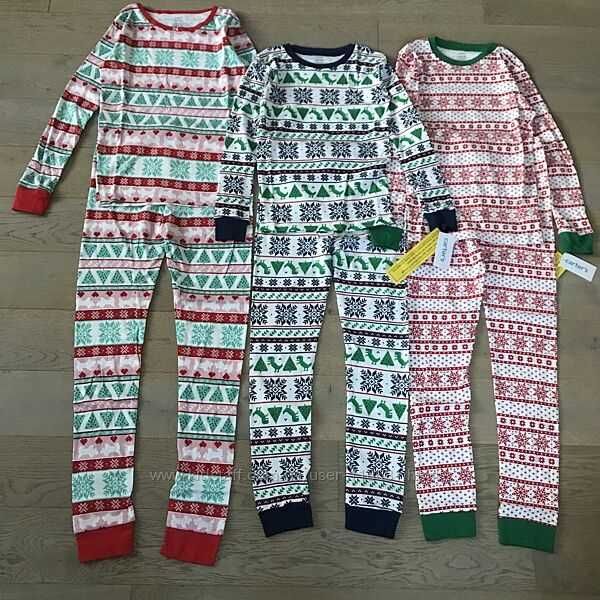 Новорічна піжама пижама Carters Новогодняя 4 - 12 років