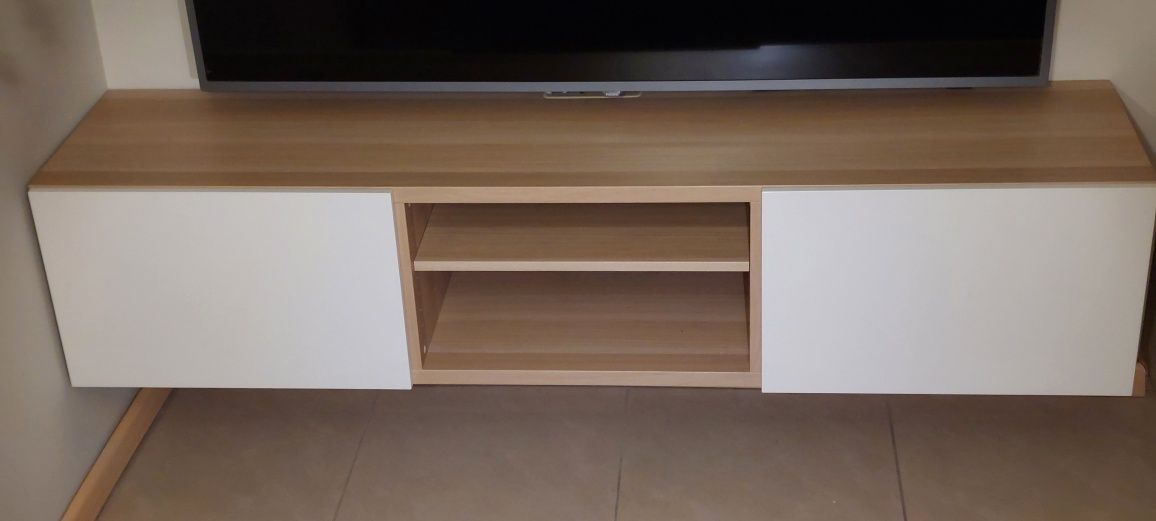 BESTA Szafka TV podwieszana 180x42x38 cm IKEA + mocowania