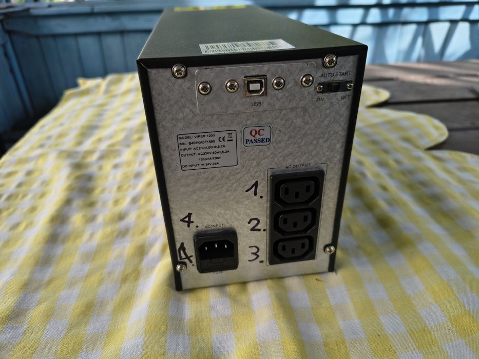 Zasilacz UPS 1200VA, Fideltronik Viper 1200