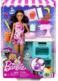 Mattel Barbie lalka kucharka z kotkiem HCD43