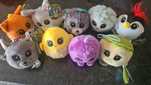 Mini peluches Bando do Bosque e do Mar