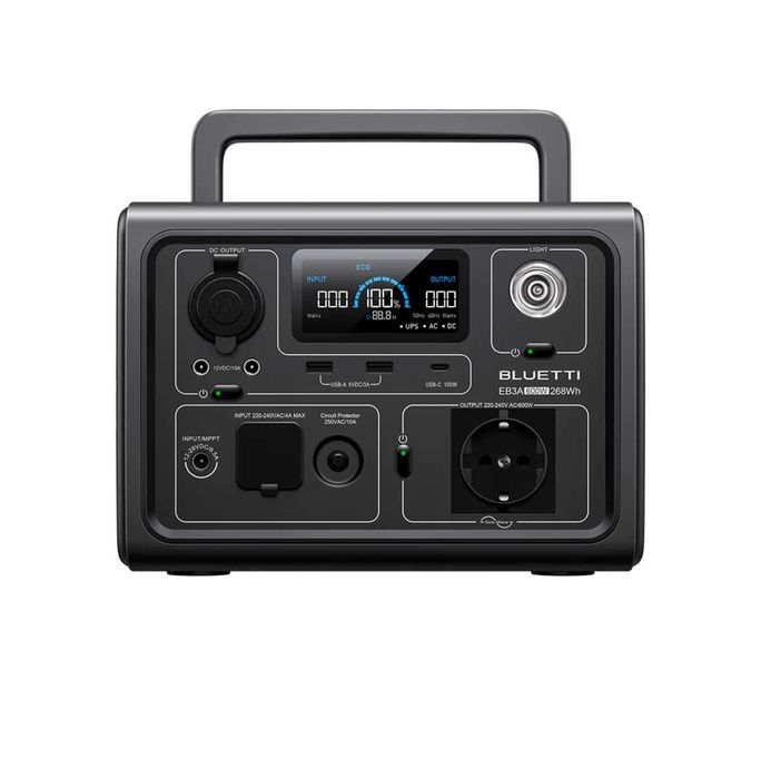 BLUETTI EB3A Портативна електростанція 600W/268Wh ОФІЦ. ГАРАНТІЯ 24міс