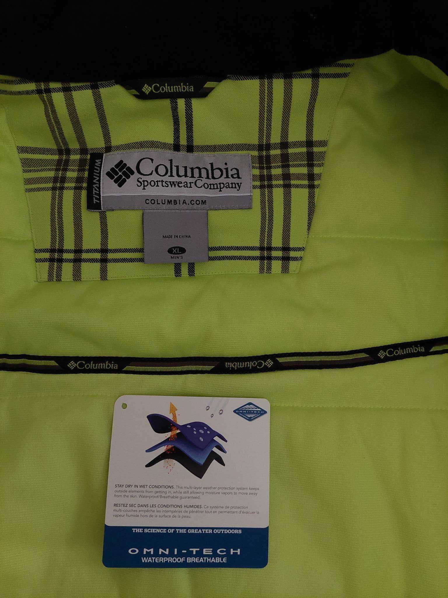 Зимова лижна куртка Columbia titanium Omni-tech розмір XL