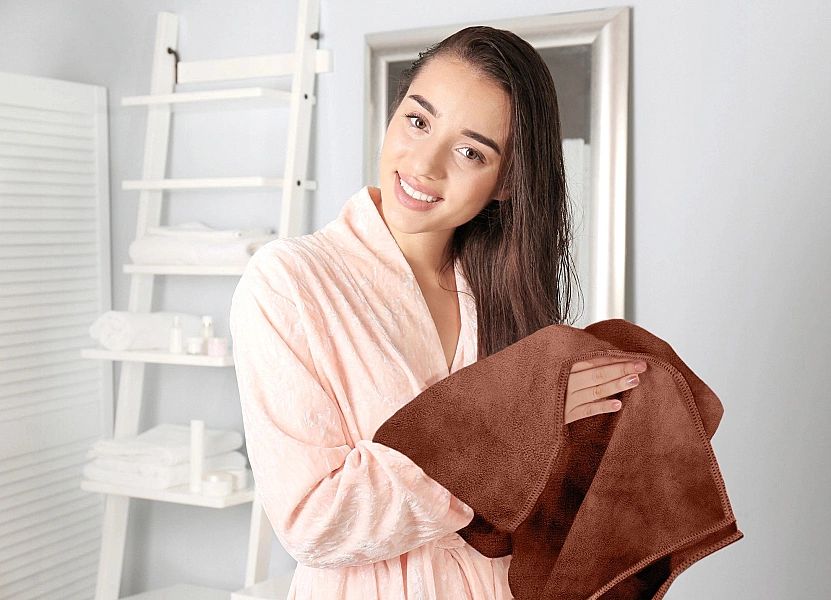 Ręcznik 50x100 Kąpielowy Szybkoschnący Jednolity Mikrofibra Mandy 06