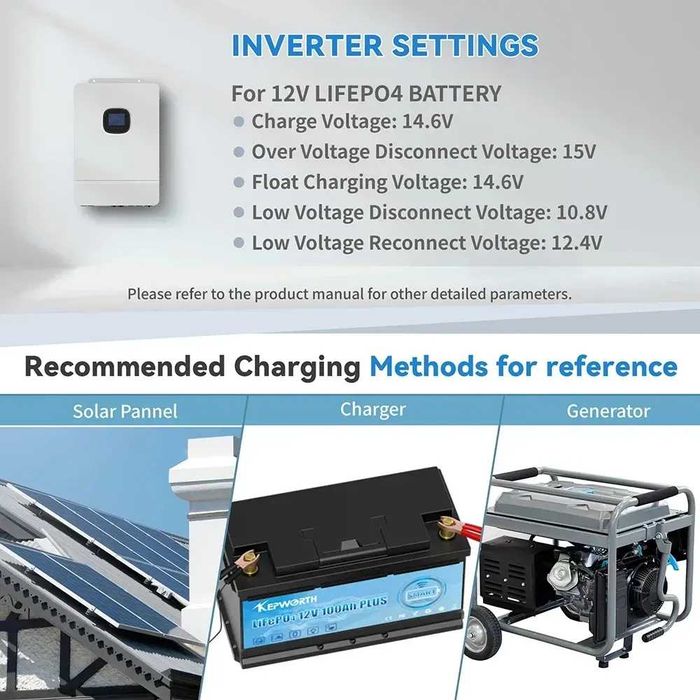 Акумулятор для ДБЖ Kepworth LiFePO4 12V/100AH PLUS Smart BMS