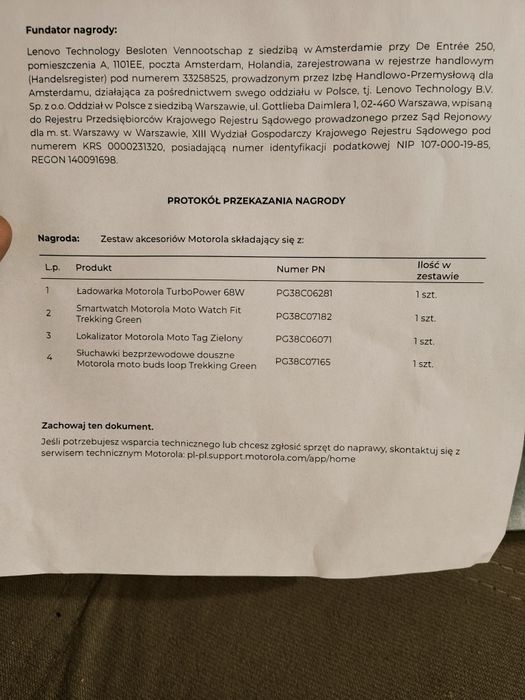 Motorola edge 70 zestaw akcesoriów