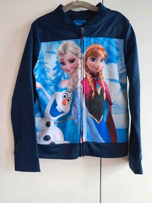 Nowość 2025:) zasuwana bluza Frozen Kraina Lodu Disney 128