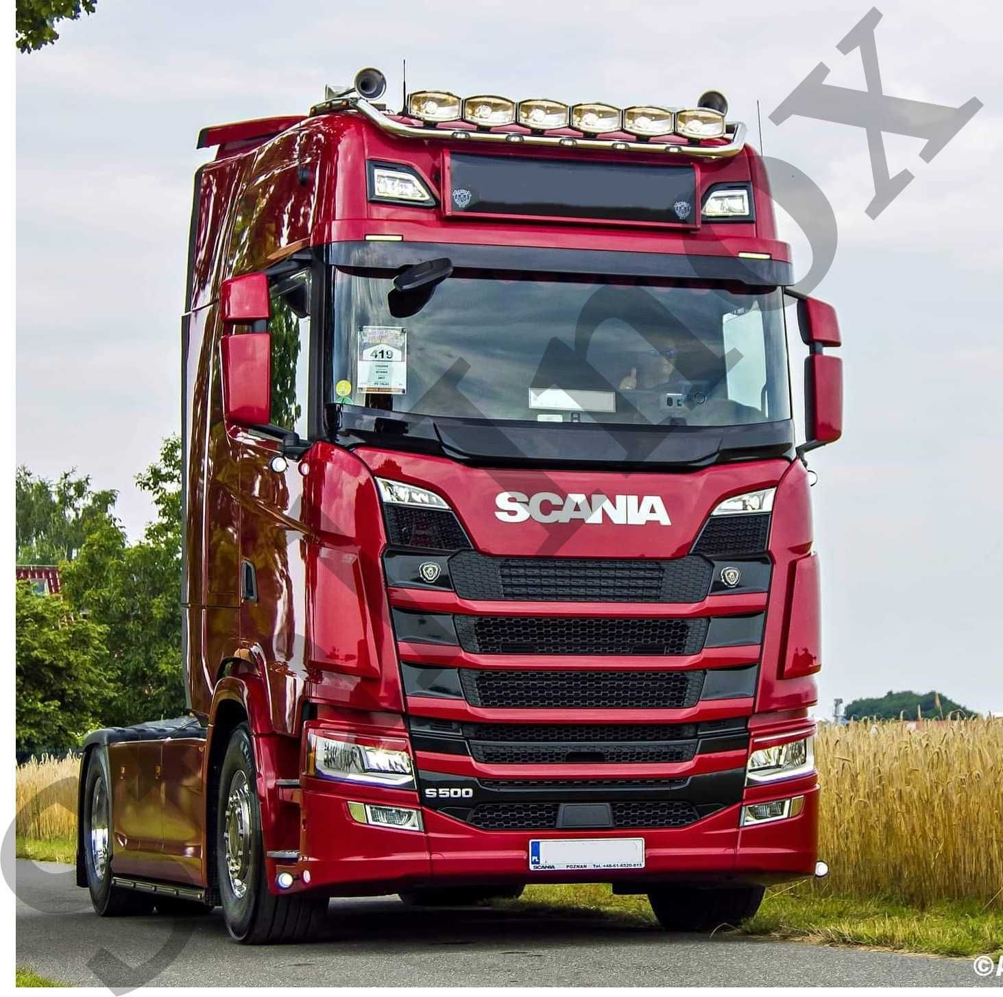 Orurowanie górne Scania Next Gen, oświetlenie led, panele ledowe