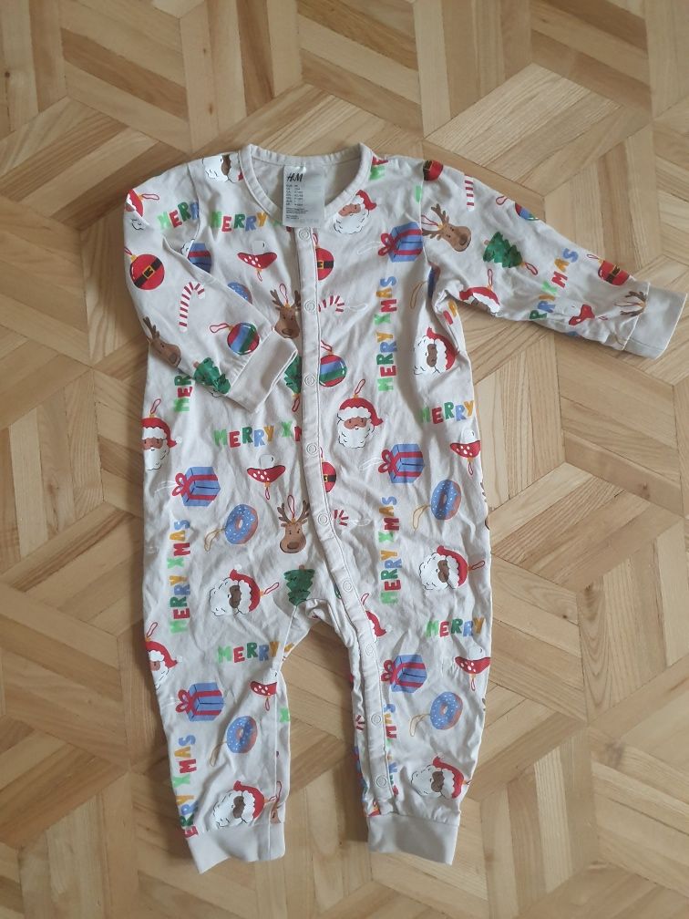 Pajacyk świąteczny H&m rozmiar 80