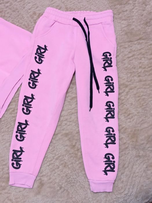 Теплий 116 спортивний костюм дівчинки дівчачий фліс начіс утеплений