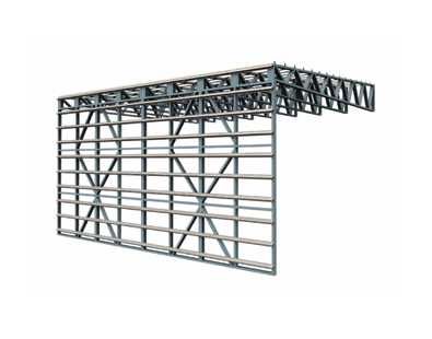 ЛСТК Каркас Навісу 40.8 м2 під гараж, тех приміщення