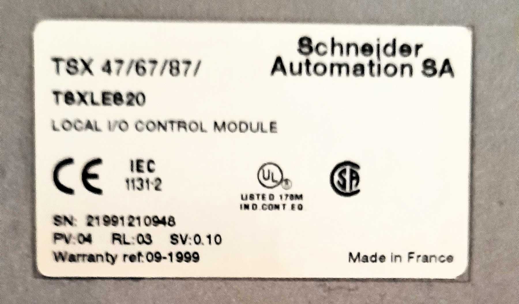 TSXLES20 Control Module  Schneider