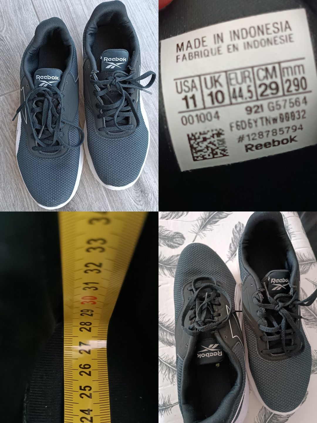 Buty j.nowe Reebok męskie 44 44,5 wkładka 28,5 29