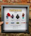 Ramka dzień prezent dla taty figurki Lego ludziki Marvel Avengers