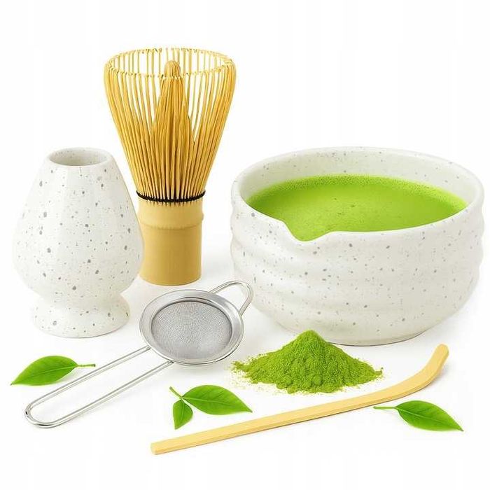 Zestaw do MATCHY 5w1 ceramiczny CZARKA miotełka MATCHA 4 Kolory WR