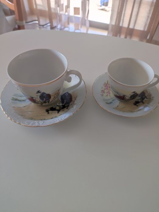 Serviço de chá e café em porcelana
