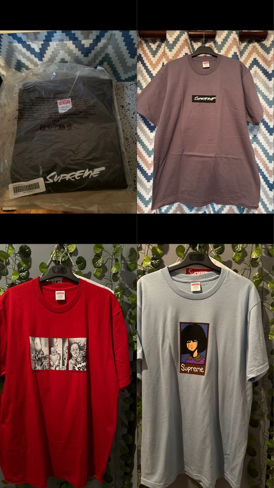 Lot 6 tshirts supreme L