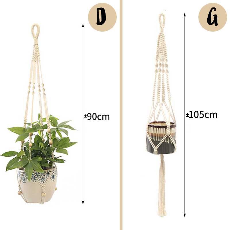 Decoração/suporte em Macramé