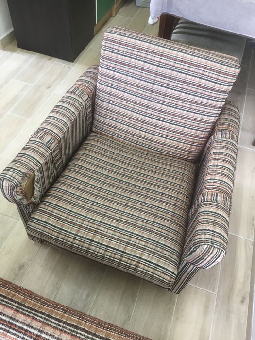 Fotele PRL, do renowacji, meble Słupsk, 2 szt.