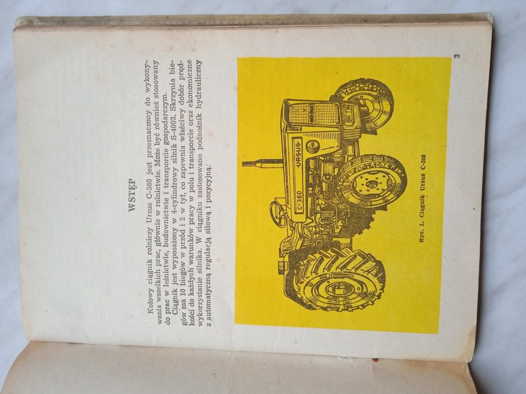 Książka z 1979 r. PRL - Instrukcja Obsługi Ciągnika Ursus C - 360