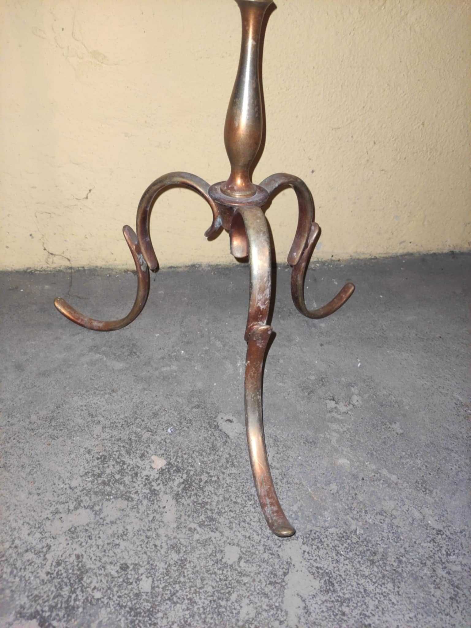 Lampa stojąca mosiężna stojak mosiężny