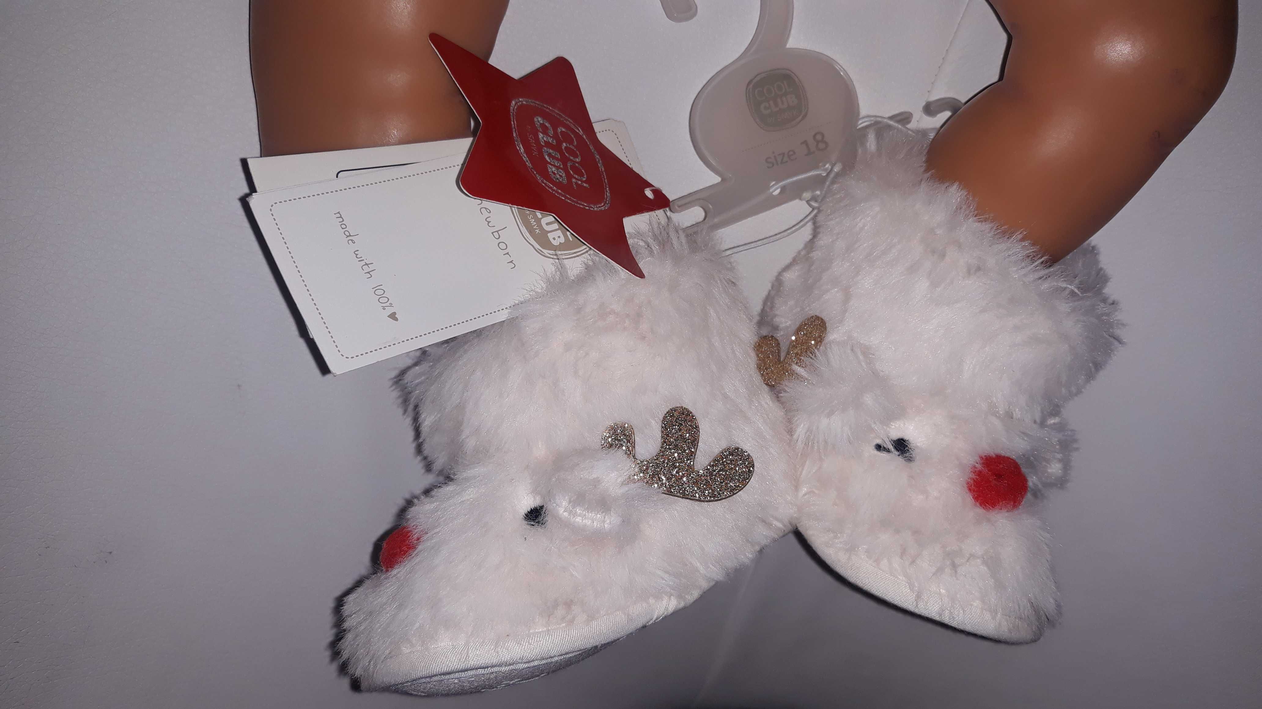 CoolClub Smyk botki kozaczki buciki śwìąteczne reniferki 6-12m r. 18
