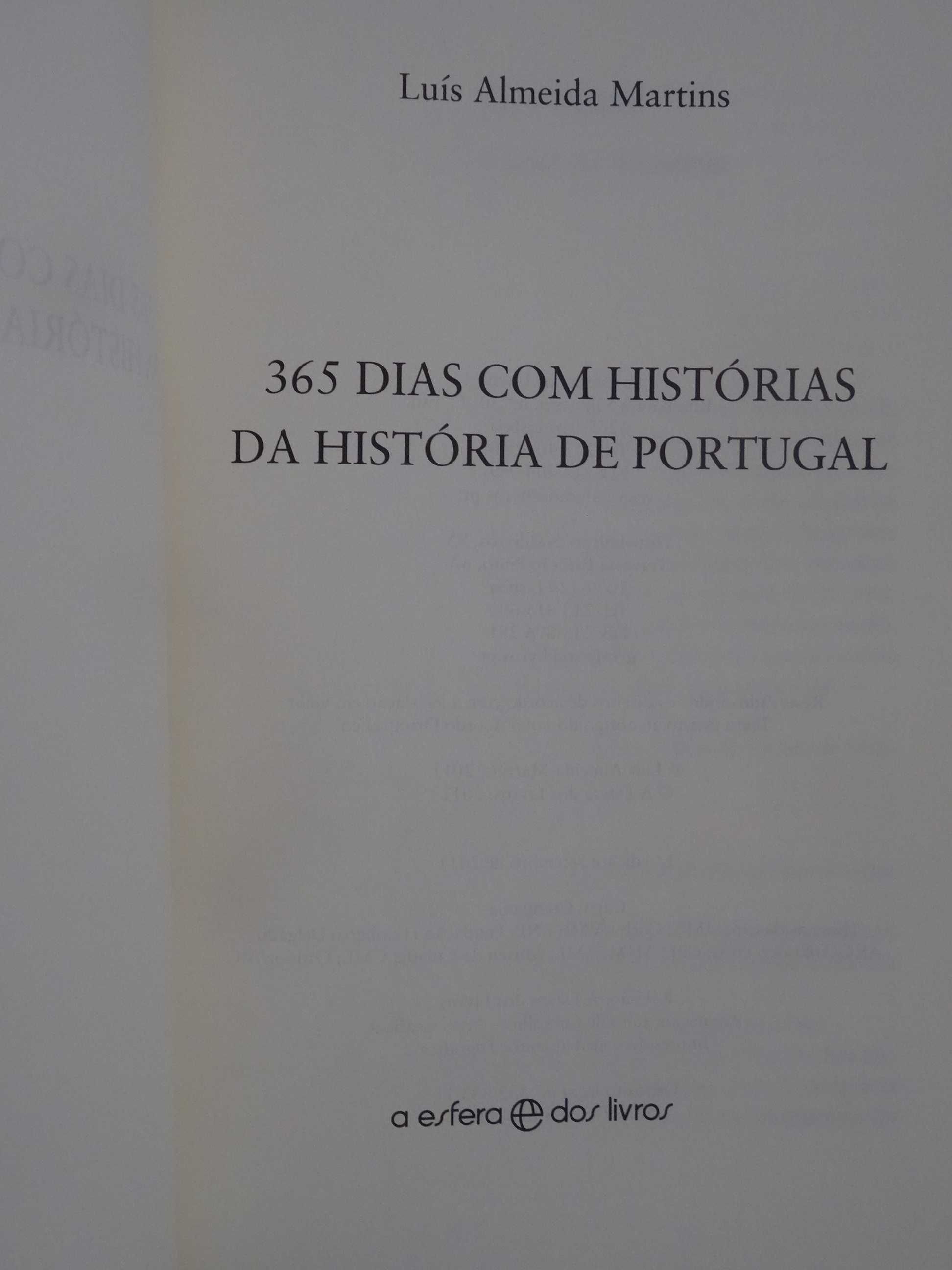 365 Dias com Histórias da História de Portugal de Luís Almeida Martins