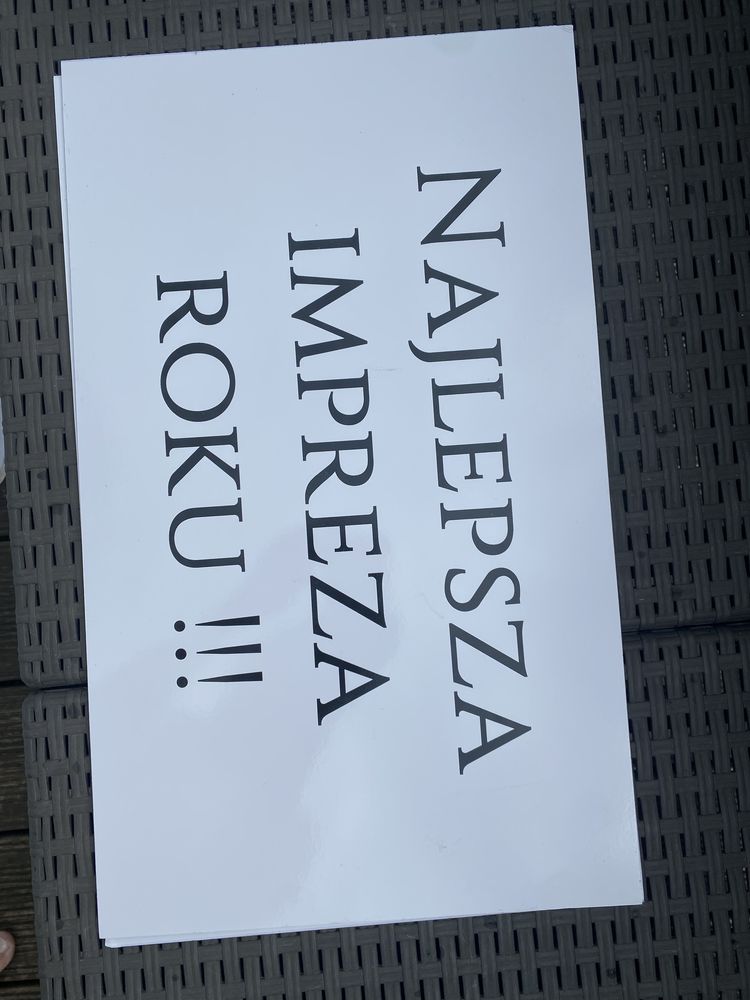 Tablice z napisem na wesele/impreze