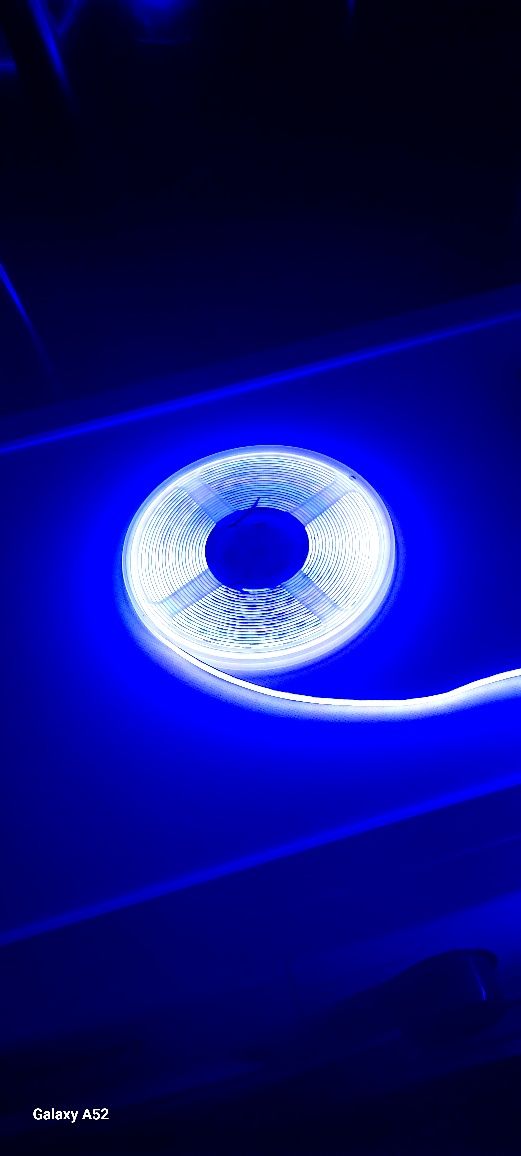 Светодиодная лента COB 12v. 320 led/m.  Белый  холодный  6500К.