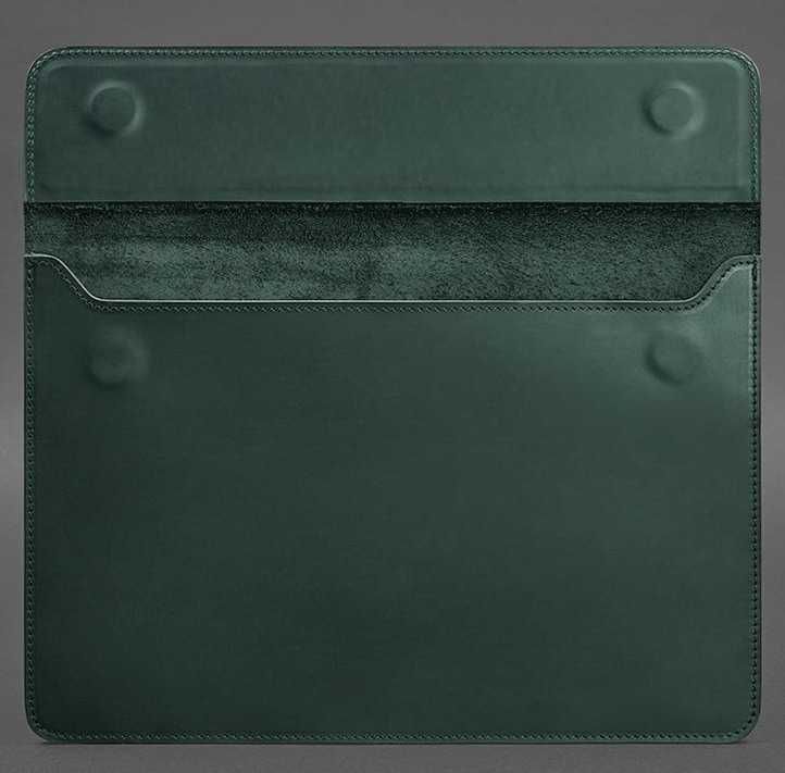 Кожаный чехол для MACBOOK зеленый цвет, кожа, AIR/PRO 13''