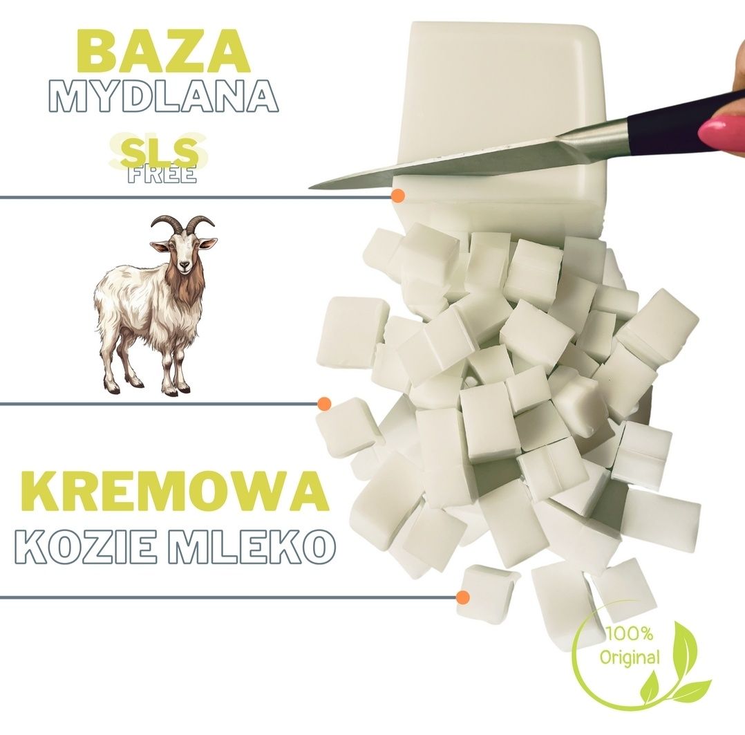 Baza mydlana Kozie Mleko kremowa 1kg