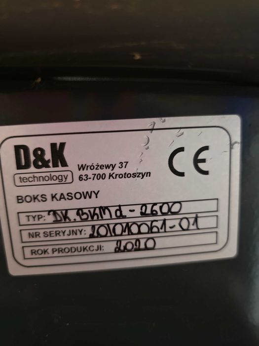 Boks kasowy sprzedażowy