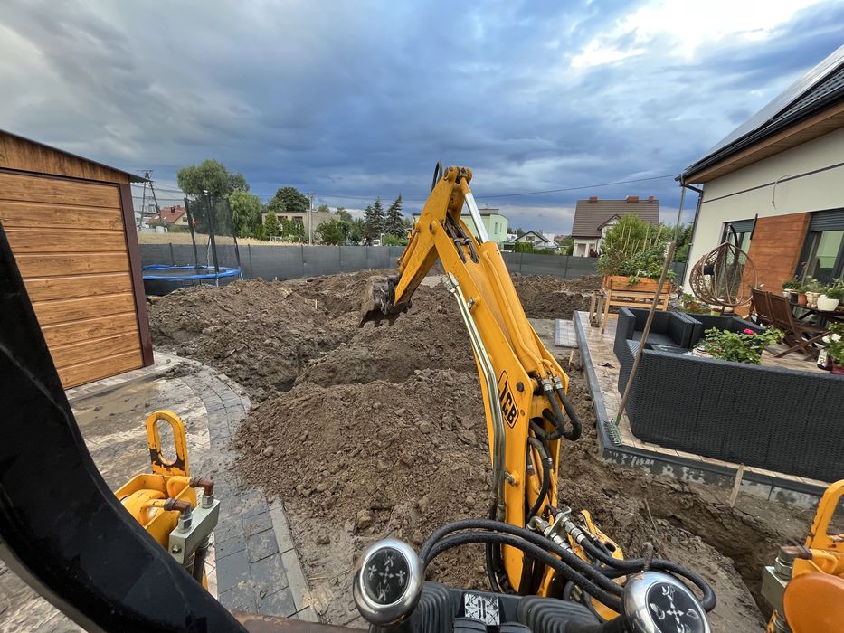 Wynajem minikoparki z operatorem