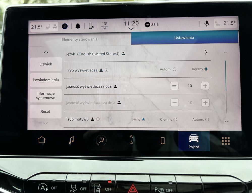 Jeep Compass radio uconnect 5 polski mapy lektor aplikacje youtube