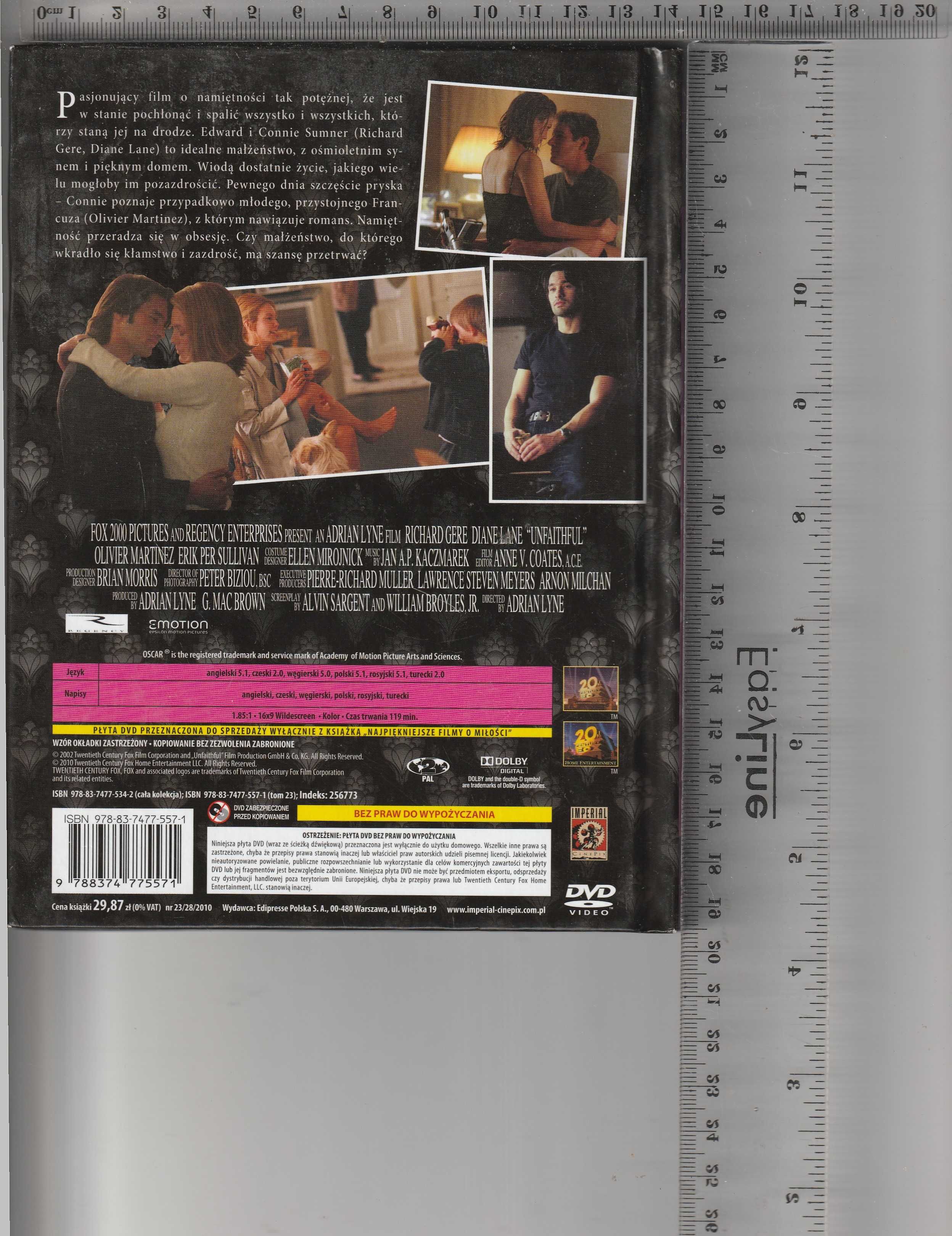 Niewierna Richard Gere DVD