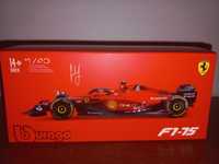 Bburago bolid F1 Ferrari F1-75, C. Sainz, skala 1:43