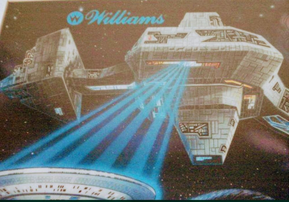 Quadro antigo Painel Original de Flippers STAR TRECK