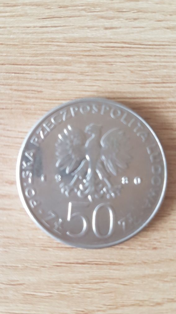 Moneta 50 zł. Kazimierz I Odnowiciel. 1980.