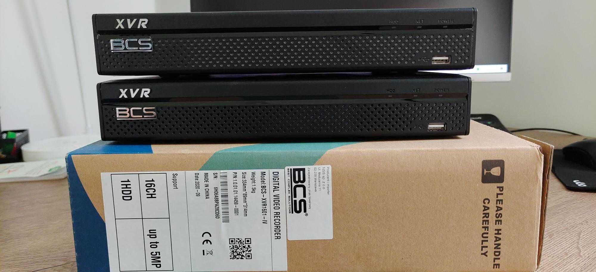 Rejestrator 2x BCS XVR BCS-XVR1601 16 kanałów HDMI 1x BCS-XVR1601-IV