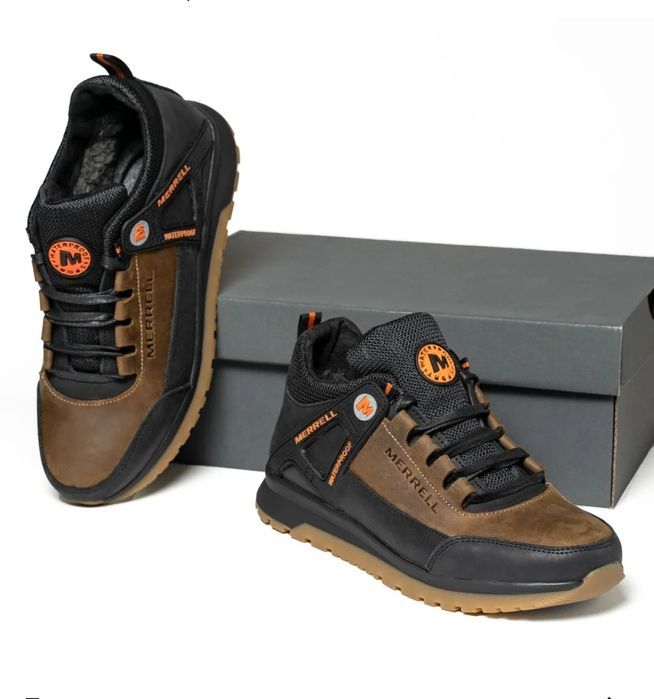 Чоловічі Зимові Кросівки з Натуральної Шкіри Мерел Merrell