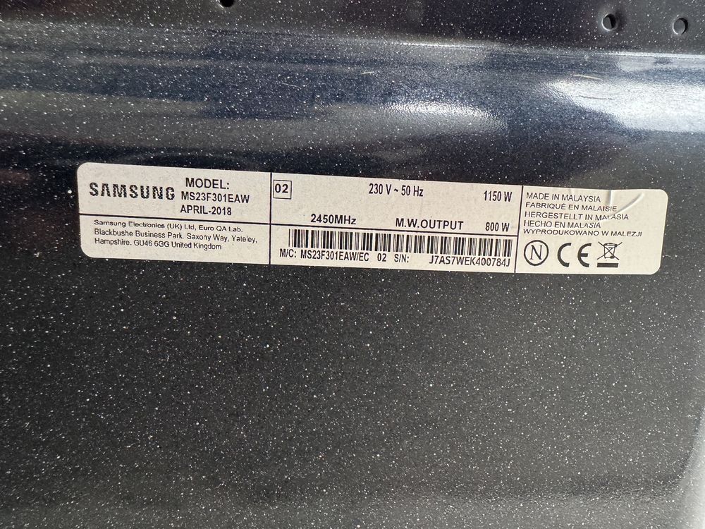 Microondas Samsung  ms23f301eaw