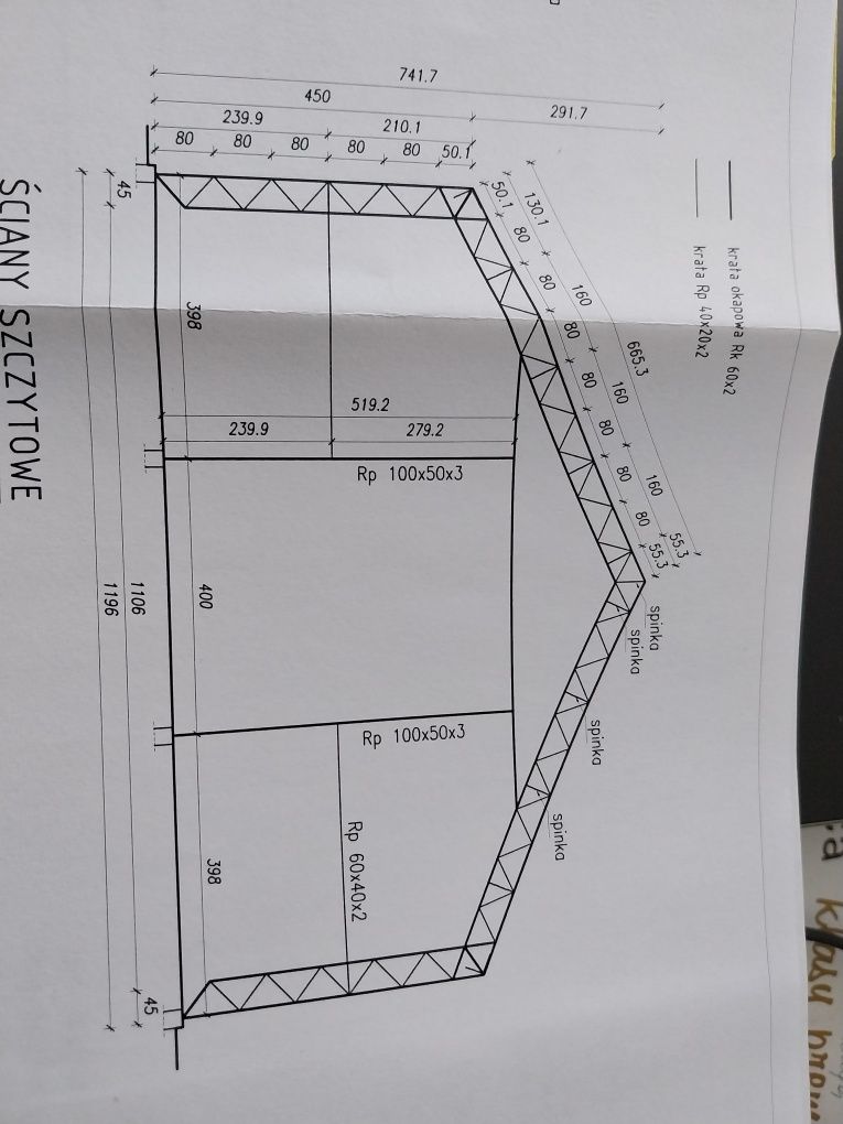 Hala namiotowa używana 12 x 20 x 4,5m