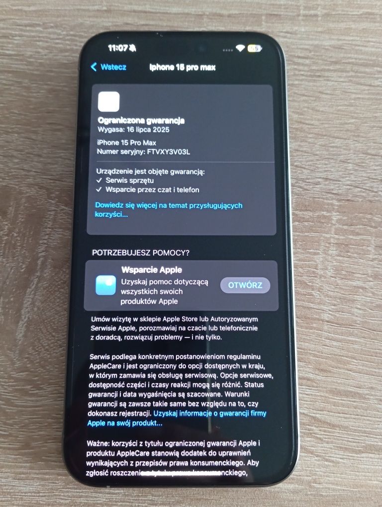 iPhone 15 pro max 256  natural titanium stan idealny