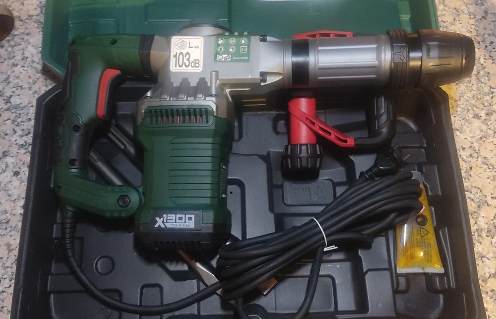 Martelo demolidor Parkside 1300w (novo + garantia)