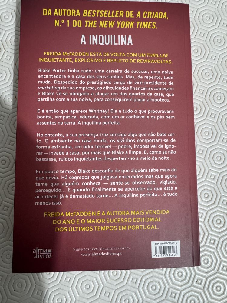 Livro: A inquilina