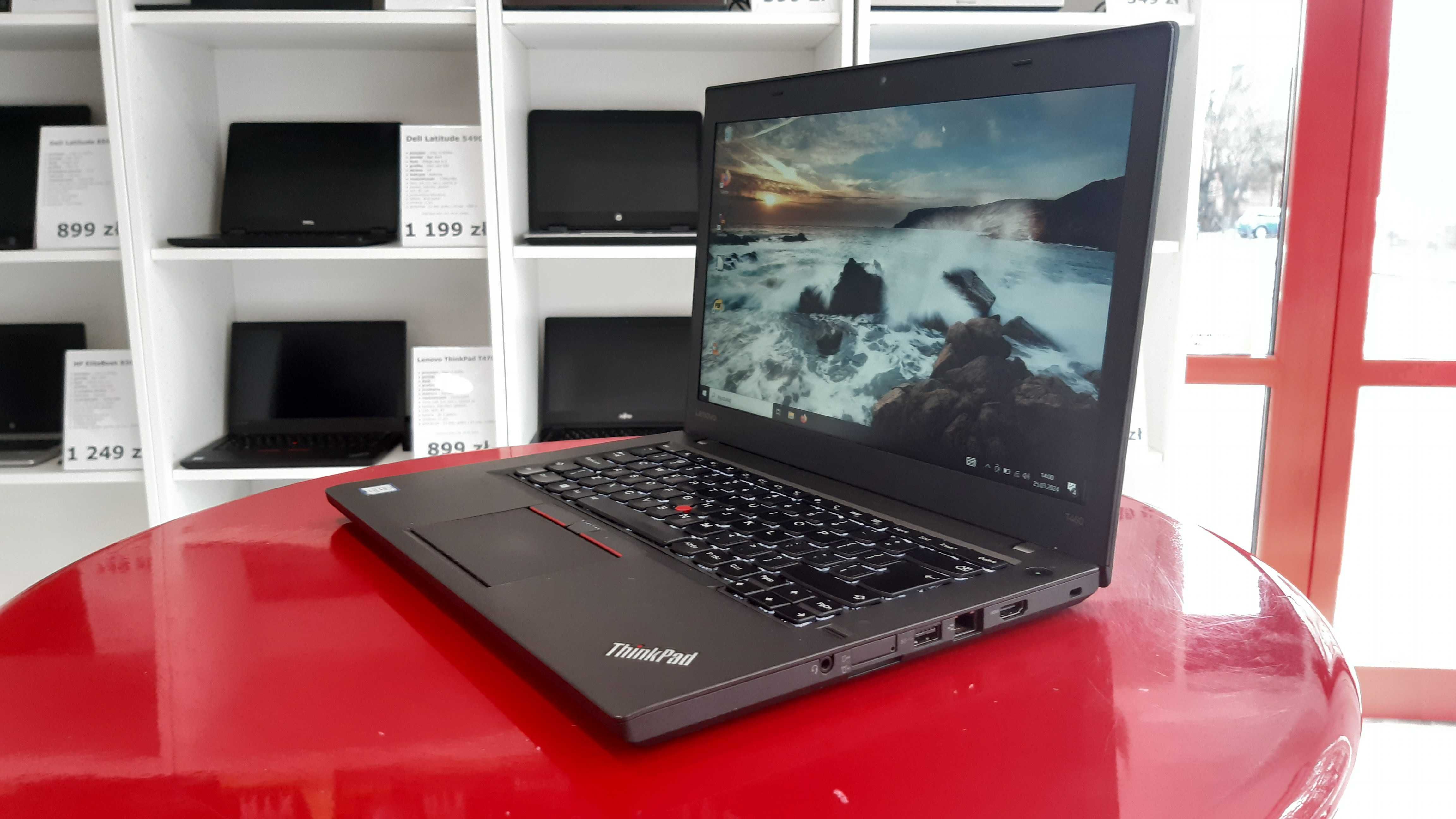 Laptop Lenovo ThinkPad T460 14" i5-6200u 8GB/256SSD Win10 FV23 Raty0%
