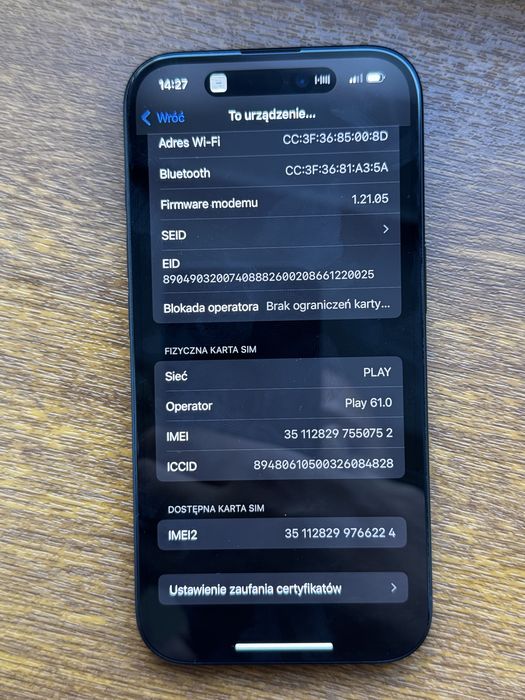 iPhone 16 128GB.