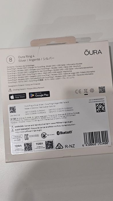 Oura Ring 4 оригінал Смарт-каблучка Розумне кільце розмір 8