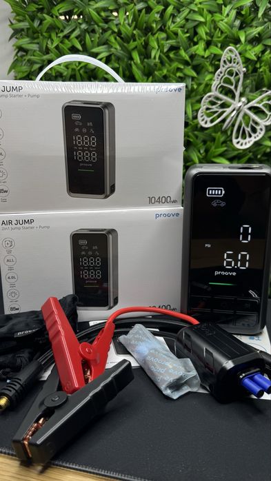 2 в 1 пусковий пристрій бустер + насос Proove Jump starter з гарантією